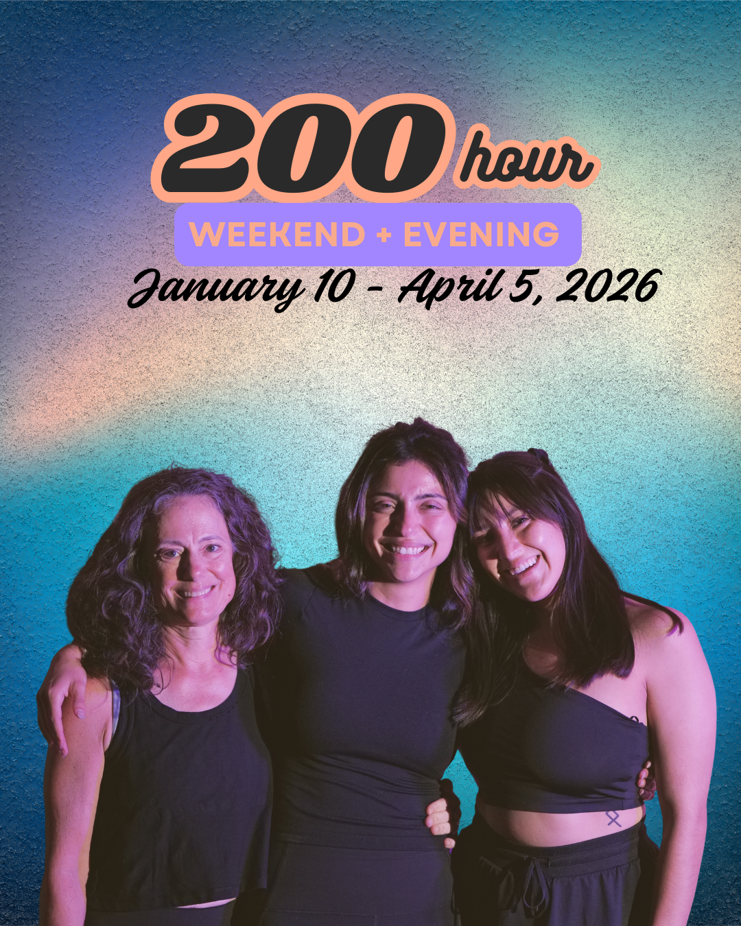 January 2026 Weekend + Evening Training